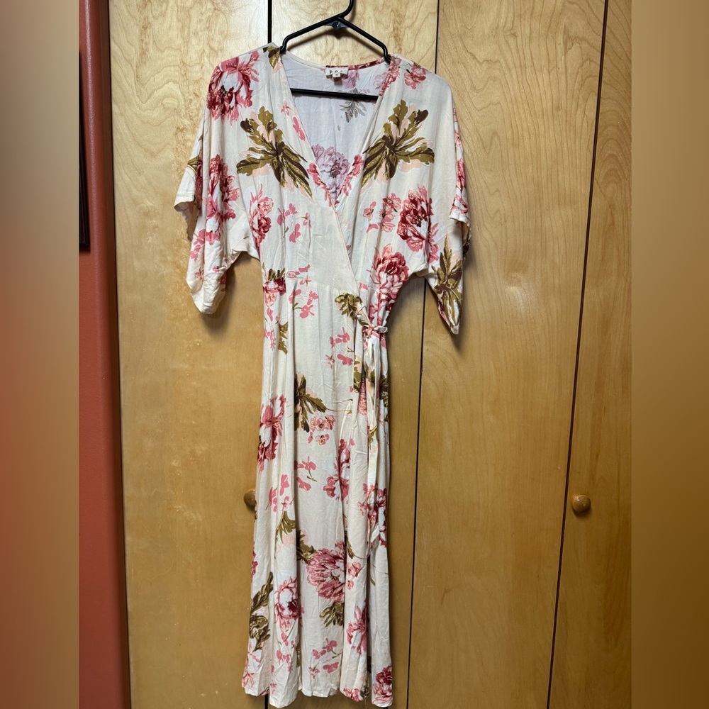 Floral wrap dress